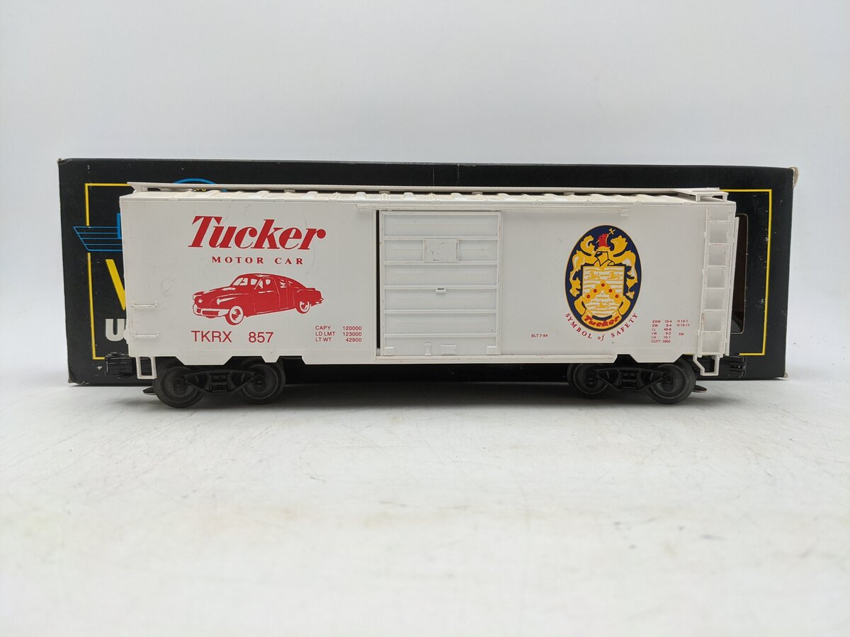 Weaver 857 O Gauge Tucker Motor Car Boxcar - 3 Rail VG/Box