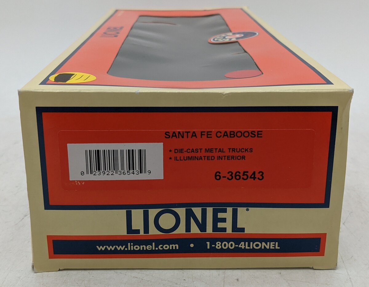 Lionel 6-36543 O Gauge Santa Fe Illuminated Caboose #999628 EX/Box