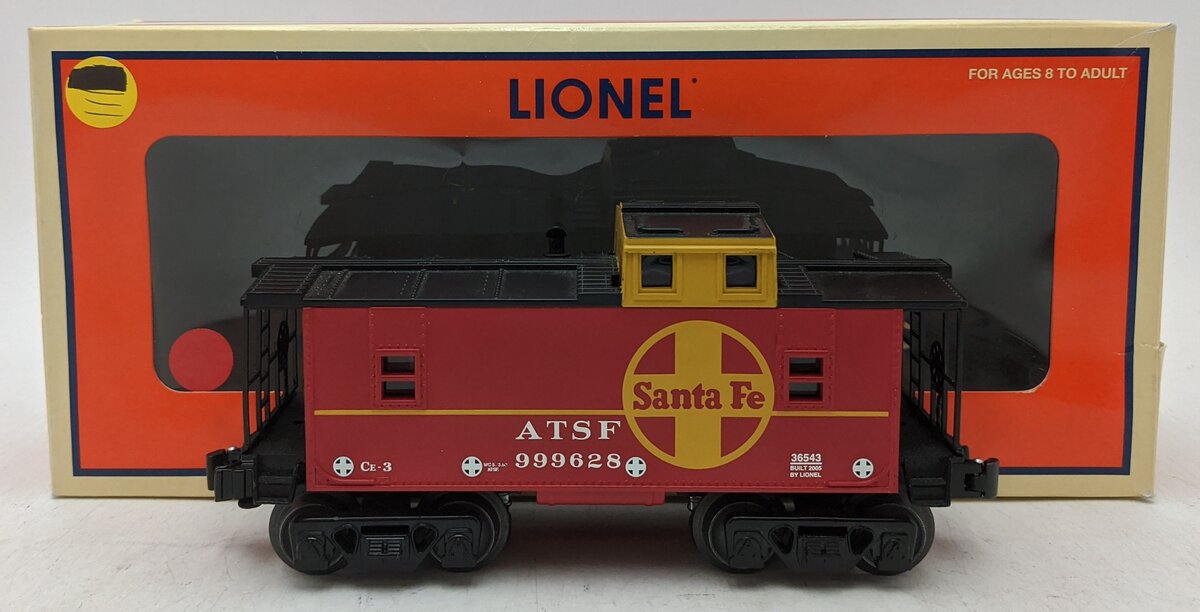 Lionel 6-36543 O Gauge Santa Fe Illuminated Caboose #999628 EX/Box