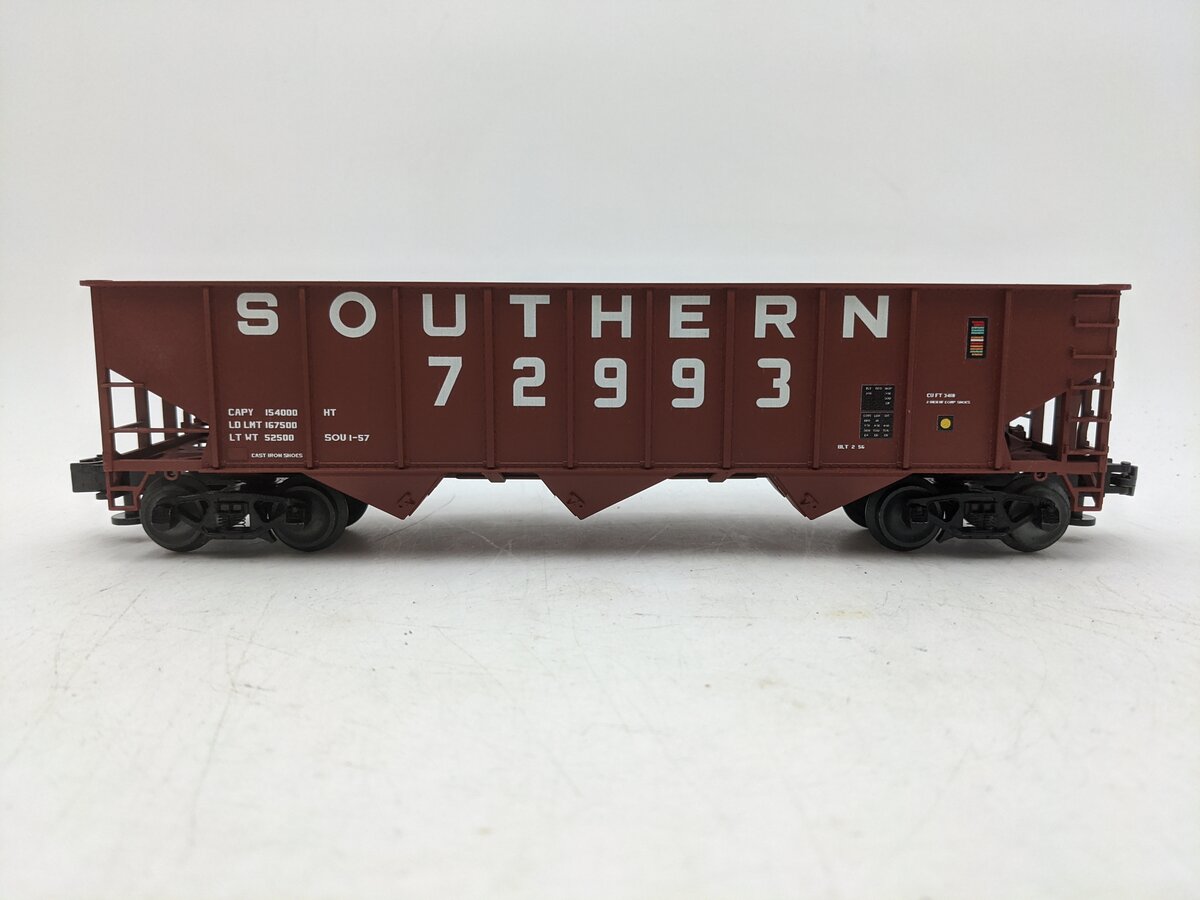 Lionel 3-16125 O Southern Railway 3-Bay Hopper #72993 EX/Box