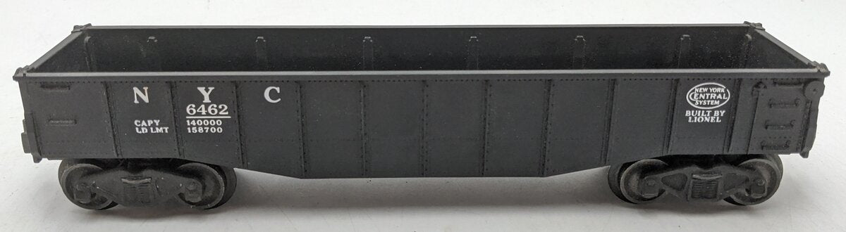 Lionel 6462 Vintage O New York Central Black Gondola VG/Box