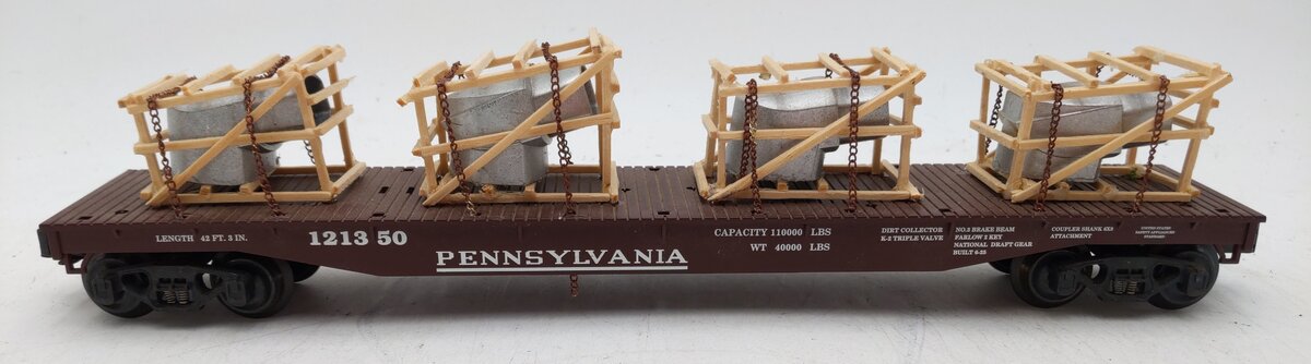 K-Line 121350 Pennsylvania Flatcar w/ Custom Vent Load EX