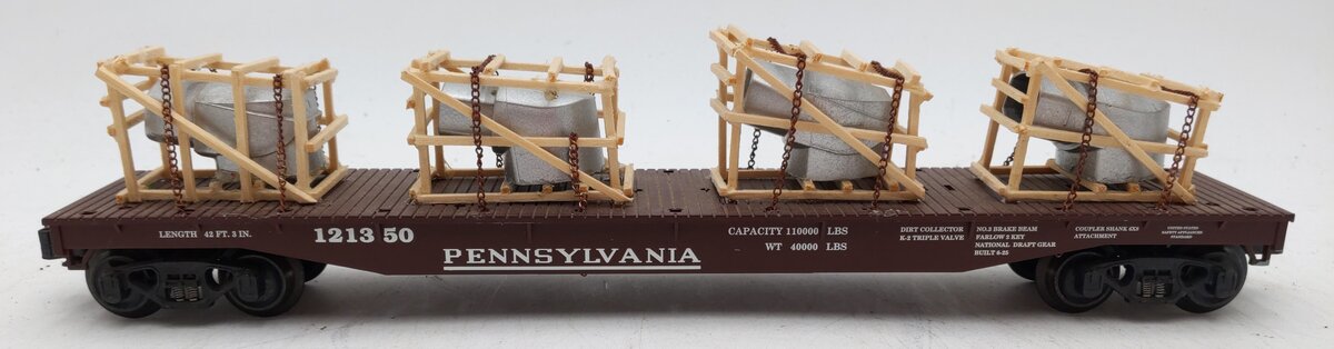 K-Line 121350 Pennsylvania Flatcar w/ Custom Vent Load EX