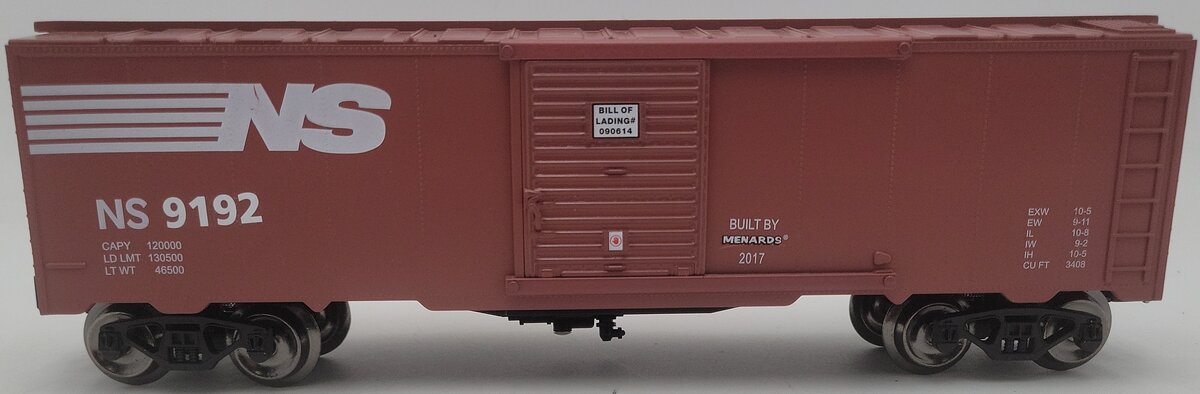 Menards 279-3820 O Norfolk Southern Boxcar EX/Box