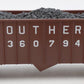 Lionel 6-52038 O Gauge LCCA Southern Hopper w/Coal Load #360794 VG