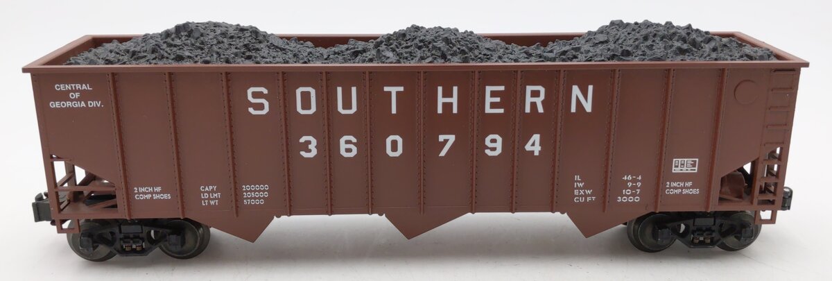 Lionel 6-52038 O Gauge LCCA Southern Hopper w/Coal Load #360794 VG