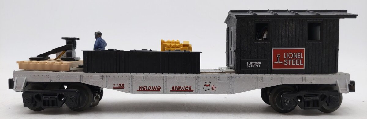 Lionel 6-26707 O Gauge Lionel Steel Operating Welding Flatcar #1108 EX/Box