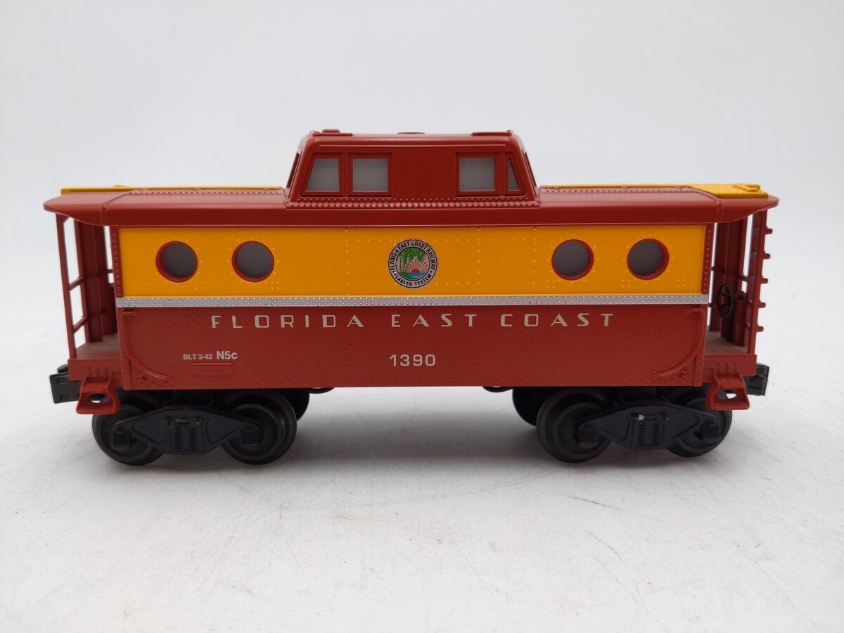 Williams 131 O Gauge Florida East Coast N5C Caboose Car #1390 (3-Rail) EX