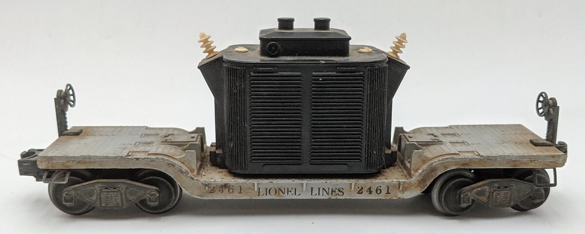 Lionel 6818 Vintage O Flatcar with Transformer VG/Box