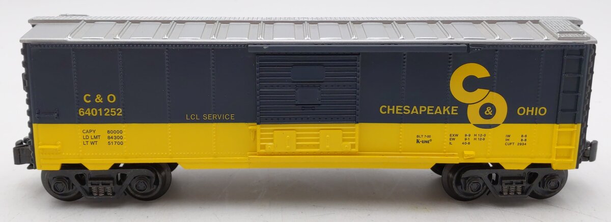 K-Line K640-1252 Chesapeake & Ohio Boxcar LN