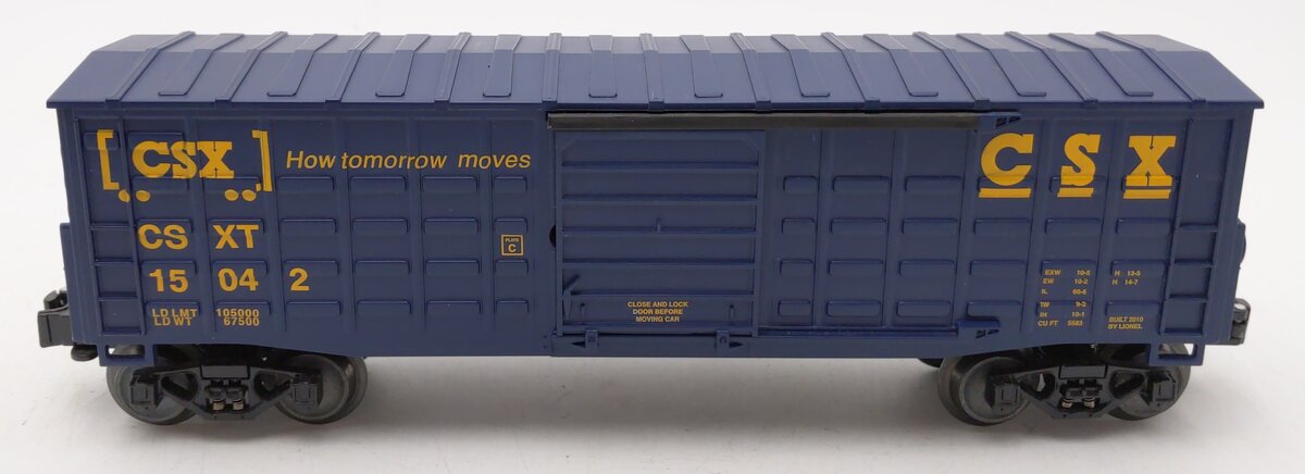 Lionel 6-15042 O Gauge CSX Waffle Side Boxcar #15042 LN