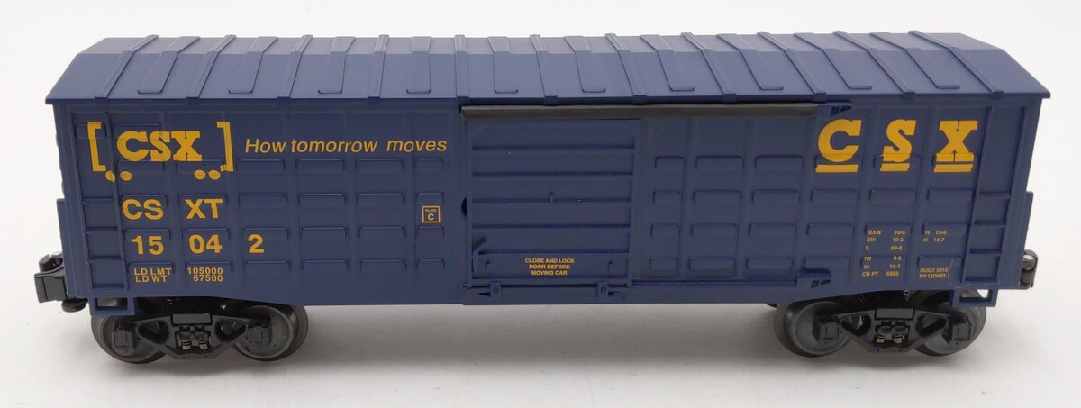Lionel 6-15042 O Gauge CSX Waffle Side Boxcar #15042 LN