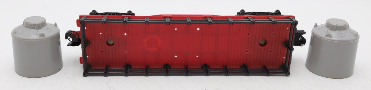Lionel 6-16300 O Gauge Red Rock Island Flatcar with Fencing EX