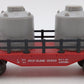 Lionel 6-16300 O Gauge Red Rock Island Flatcar with Fencing EX