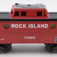 Williams CAB121 O Gauge Rock Island N5C Illuminated Caboose #17885 LN