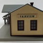 MTH 30-90032 O Fairview Lighted Train Depot Building EX/Box