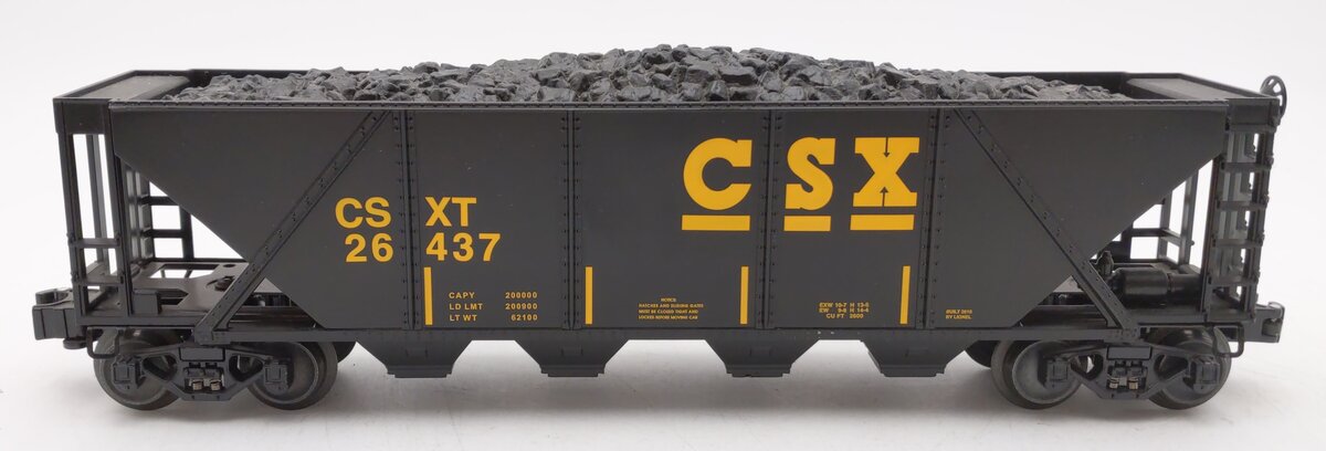 Lionel 6-26437 O Gauge CSX 4-Bay Hopper LN