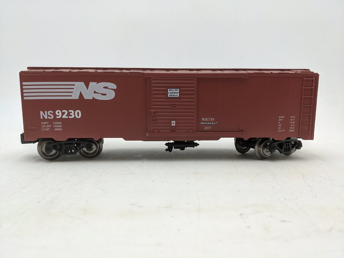 Menards 279-3820 O Norfolk Southern Boxcar #9230 EX/Box