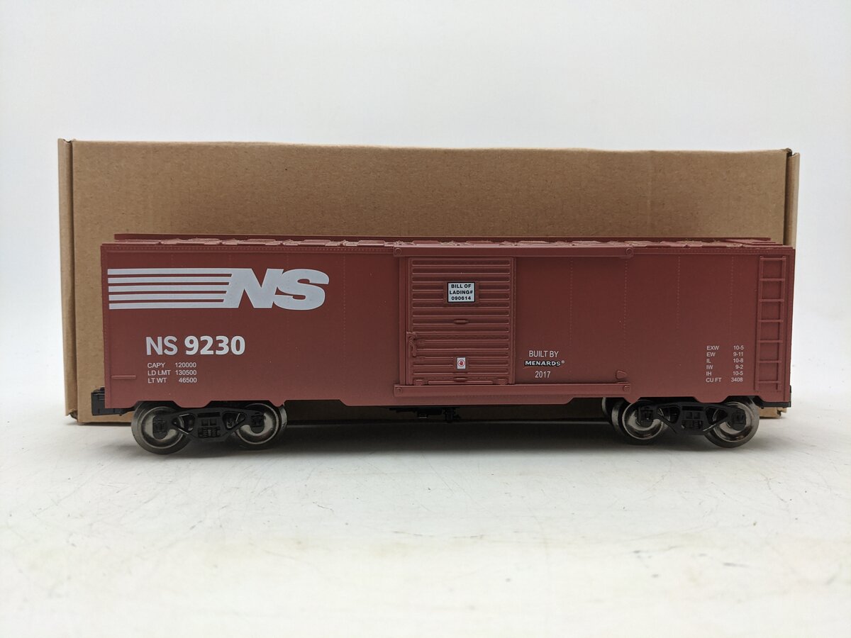 Menards 279-3820 O Norfolk Southern Boxcar #9230 EX/Box