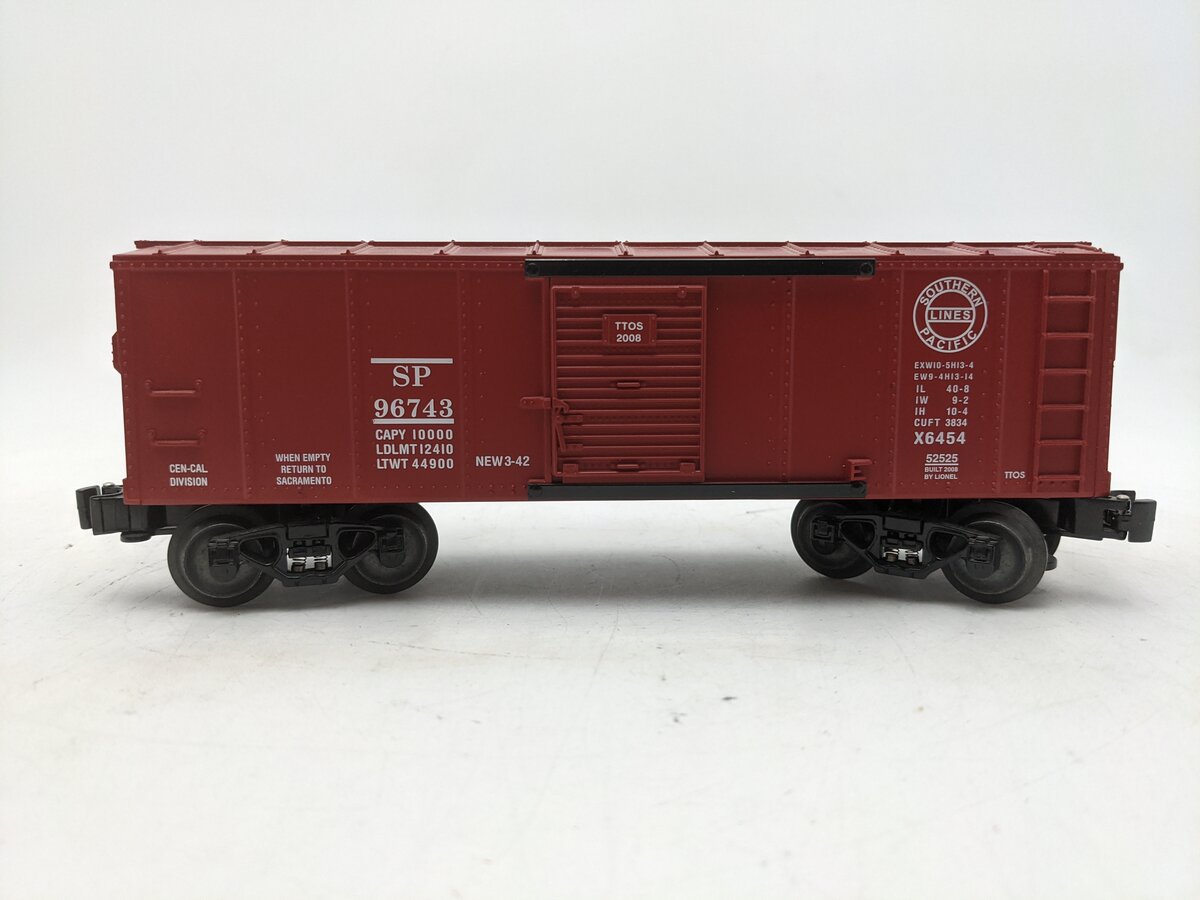 Lionel 6-52526 O Southern Pacific TTOS 2008 X6454 Boxcar #96743 EX