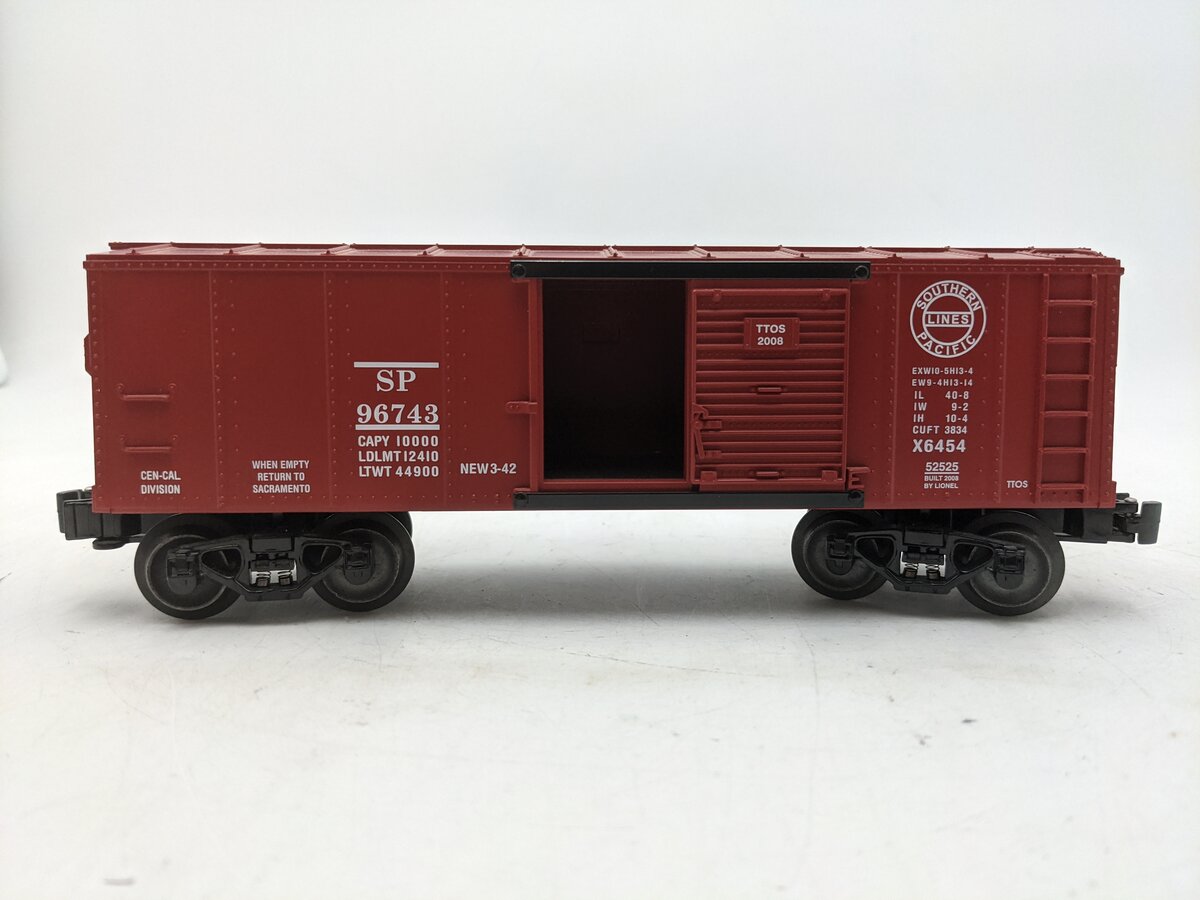 Lionel 6-52526 O Southern Pacific TTOS 2008 X6454 Boxcar #96743 EX