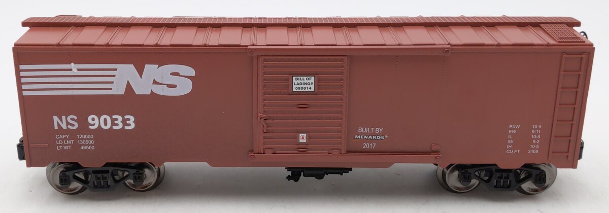 Menards O Gauge Norfolk Southern Single Door Boxcar #9033 LN
