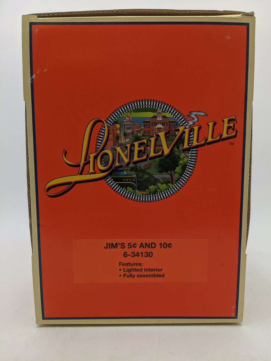 Lionel 6-34130 O Assembled 3-Story Jim's 5c And 10c Store Building EX/Box