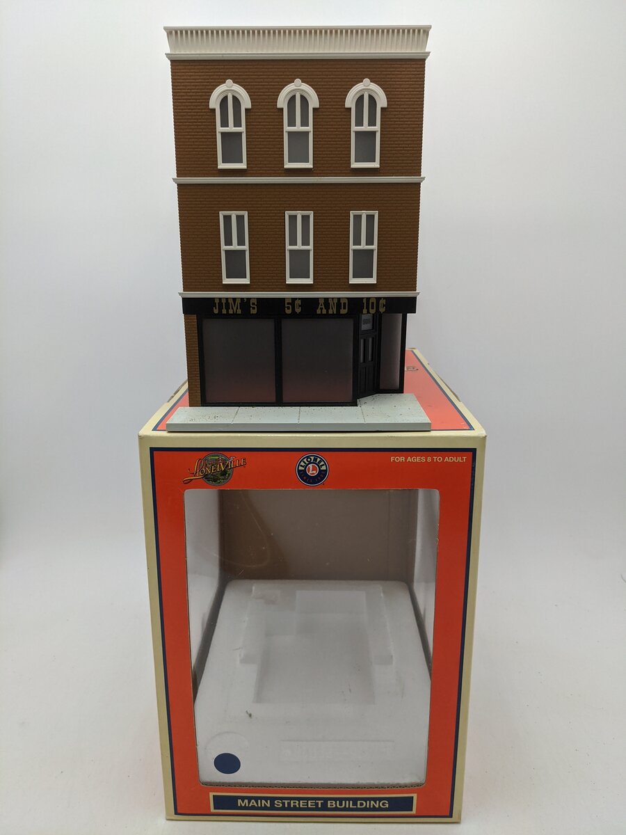 Lionel 6-34130 O Assembled 3-Story Jim's 5c And 10c Store Building EX/Box