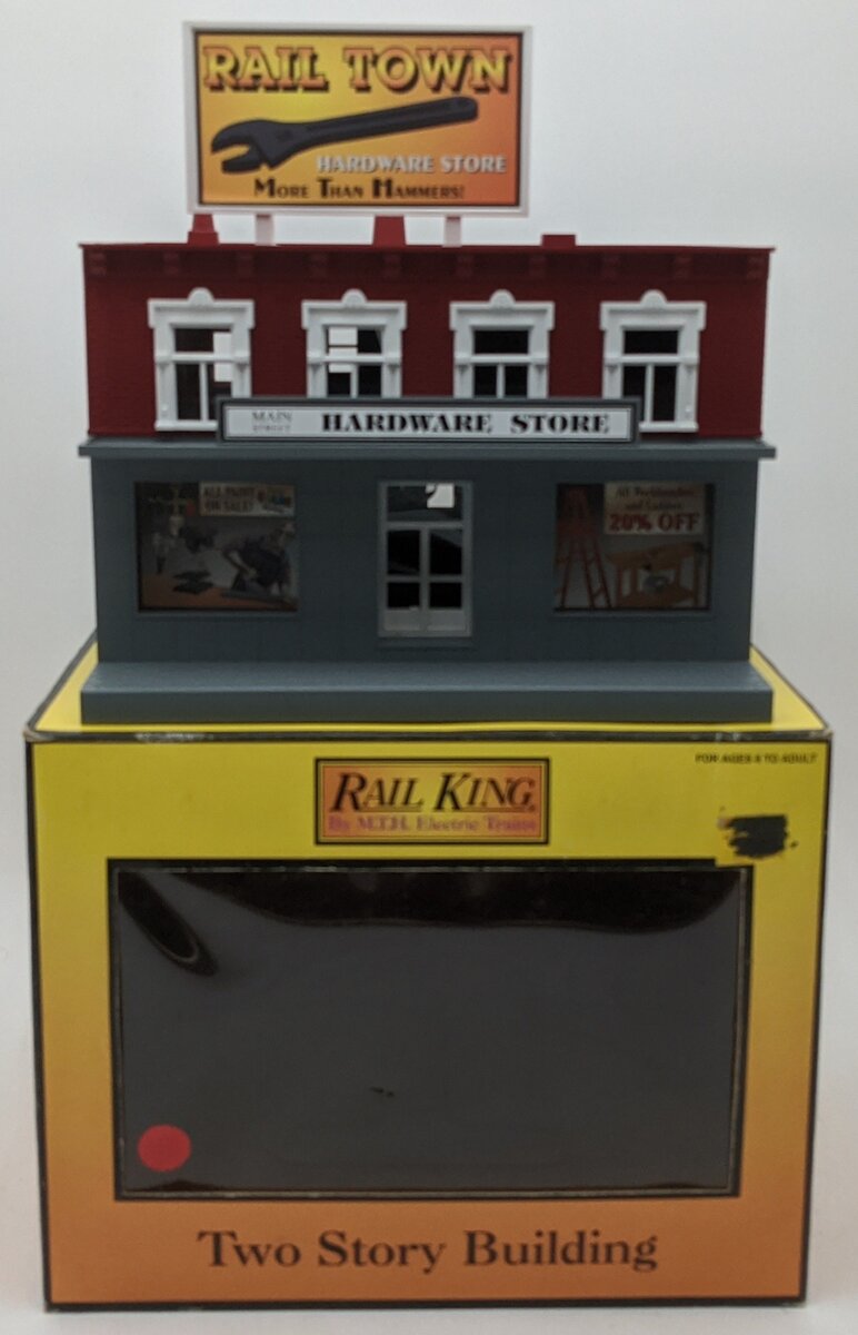 MTH 30-9018 O Hardware Store Red & Gray w/White Trim LN/Box