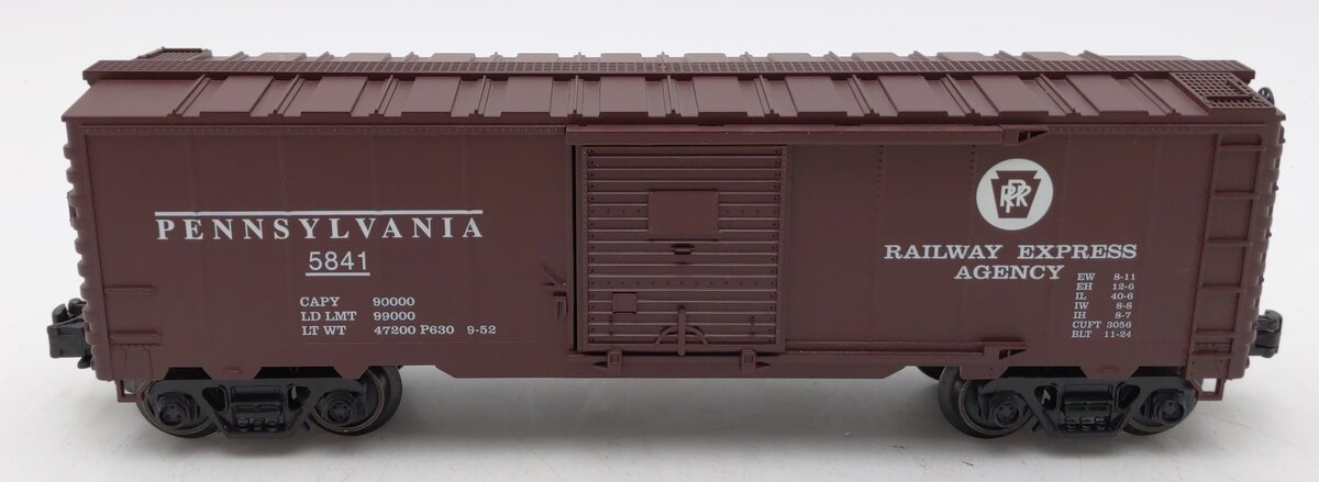 Industrial Rail IDMU1002 O Gauge Pennsylvania REA Boxcar #5841 LN