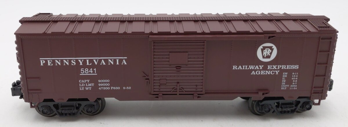 Industrial Rail IDMU1002 O Gauge Pennsylvania REA Boxcar #5841 LN