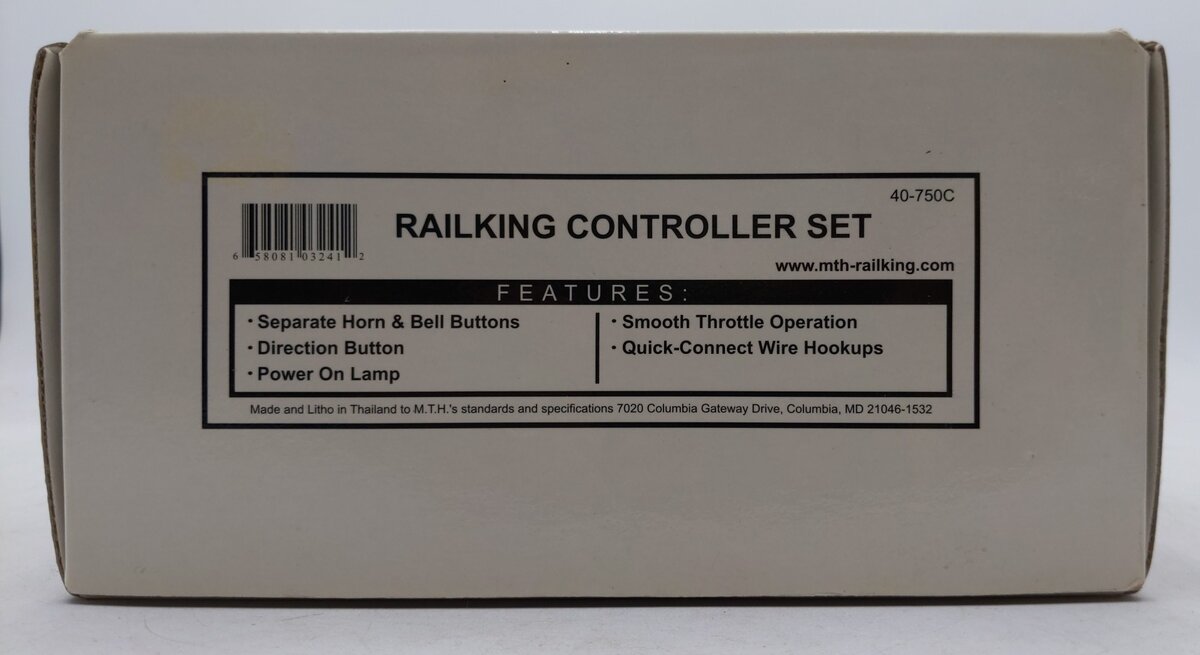 MTH 40-750C RailKing Controller Set EX/Box