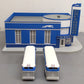 MTH 30-9040 O Gauge Assembled Greyhound Bus Station w/ (2) Greyhound Buses VG/Box