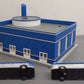 MTH 30-9040 O Gauge Assembled Greyhound Bus Station w/ (2) Greyhound Buses VG/Box