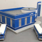 MTH 30-9040 O Gauge Assembled Greyhound Bus Station w/ (2) Greyhound Buses VG/Box