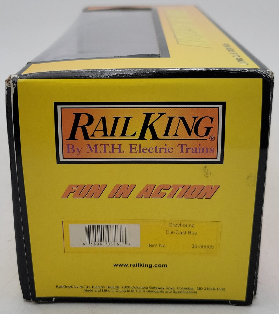 MTH 30-50009 1:48 Scale Greyhound Die-Cast Bus EX/Box