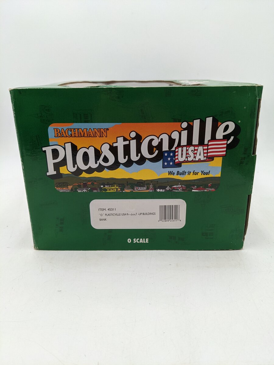 Bachmann 45311 O Plasticville Built-Up Bank Building EX/Box