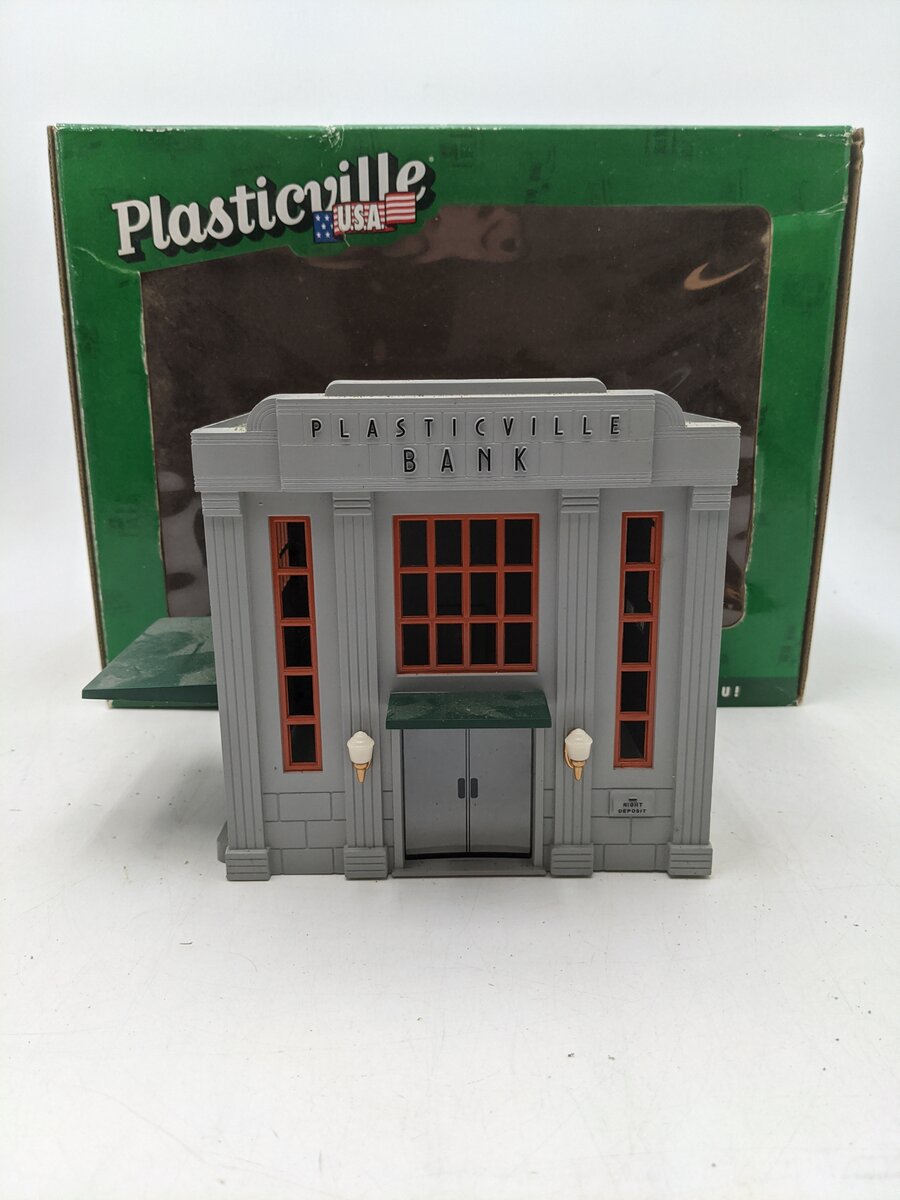 Bachmann 45311 O Plasticville Built-Up Bank Building EX/Box