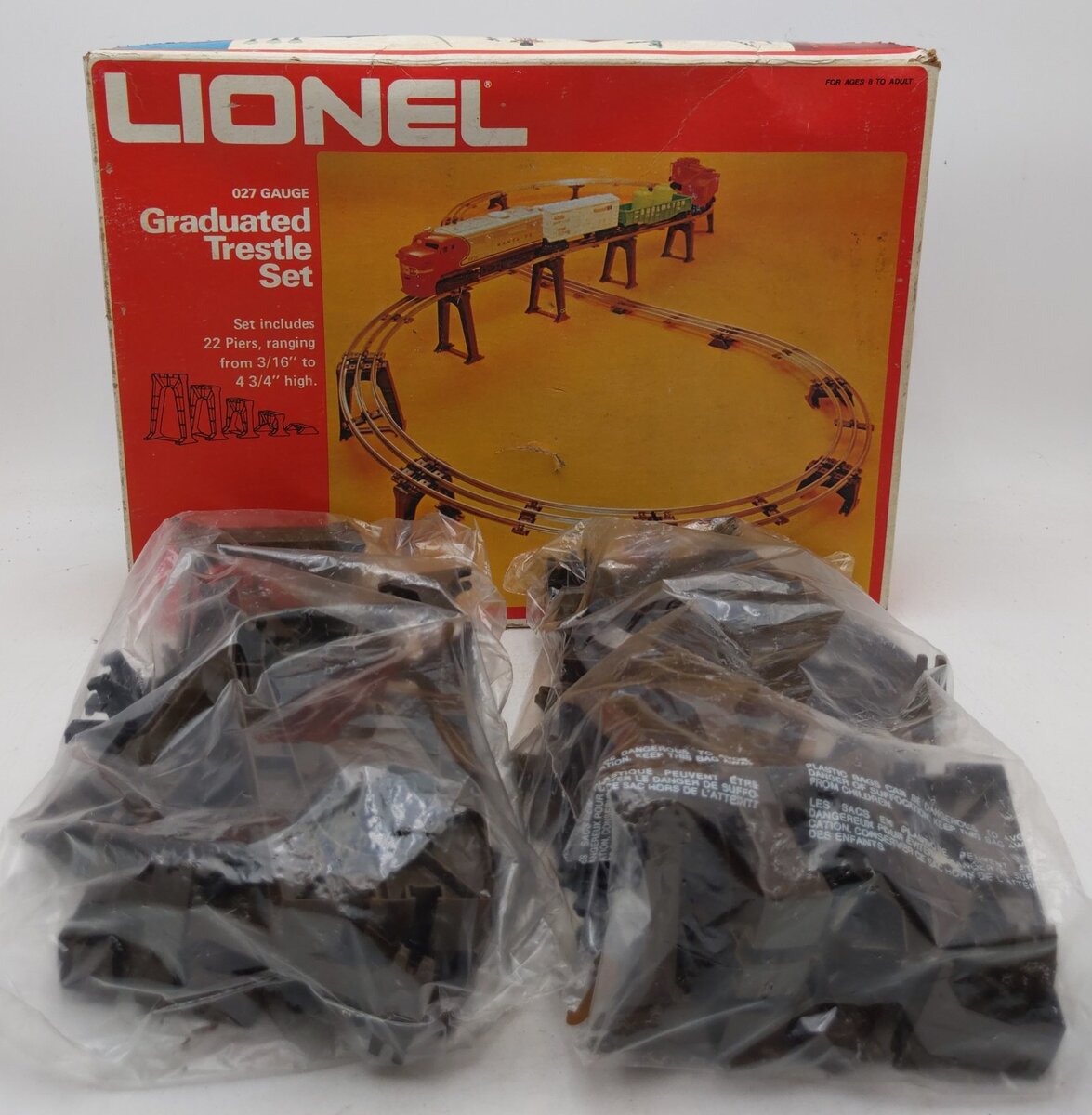 Lionel 6-2110 O27 Gauge Graduated Trestle Set NIB