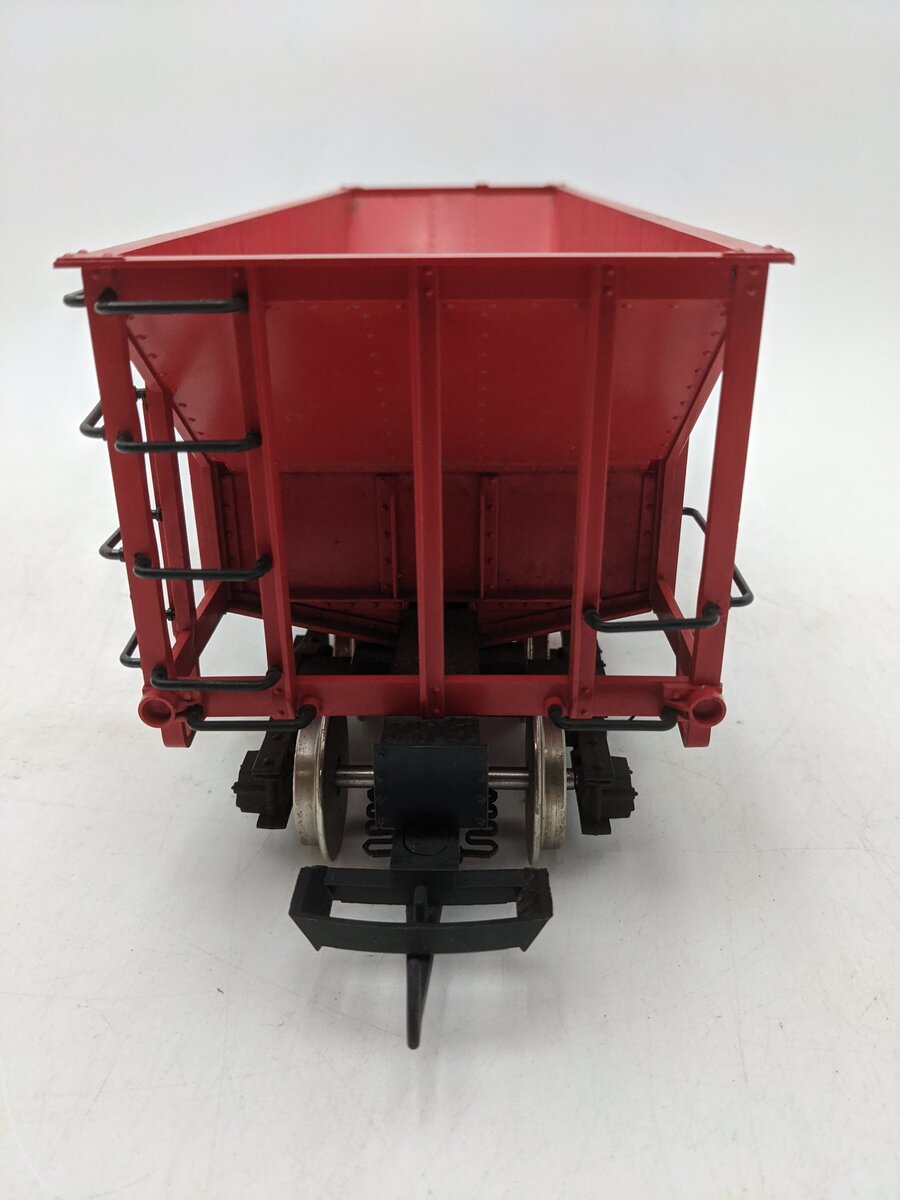 LGB 4076-M01 G Scale Burlington Hopper w/Coal Load #4076 - Metal Wheels VG/Box