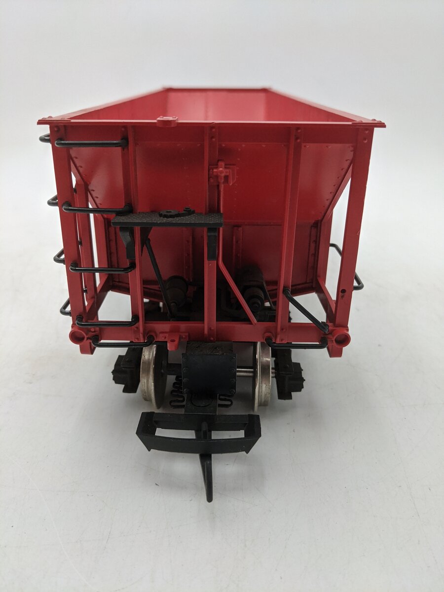 LGB 4076-M01 G Scale Burlington Hopper w/Coal Load #4076 - Metal Wheels VG/Box