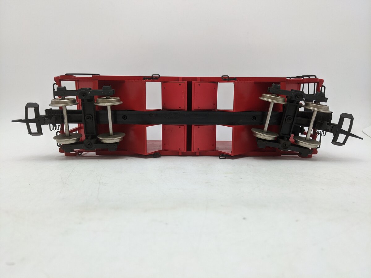LGB 4076-M01 G Scale Burlington Hopper w/Coal Load #4076 - Metal Wheels VG/Box