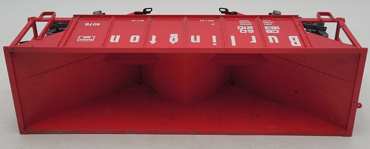 LGB 4076-M01 G Scale Burlington Hopper with No Coal Load #163210 VG
