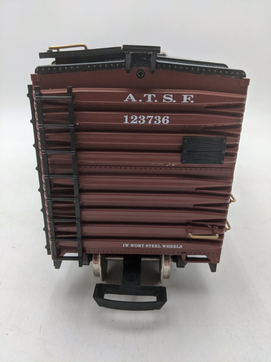 LGB 45913 Santa Fe Boxcar #123736 - Metal Wheels VG/Box