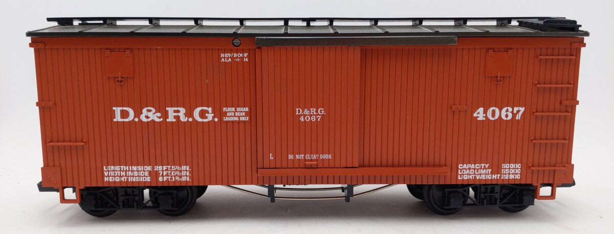 LGB 4067 G Scale Denver & Rio Grande Western Boxcar EX/Box
