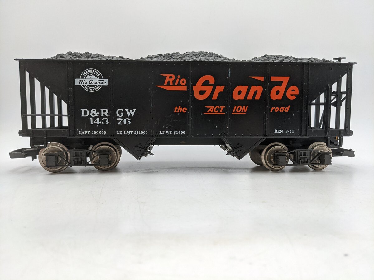 LGB 43760 Rio Grande 2 Bay Hopper- Metal Wheels VG/Box