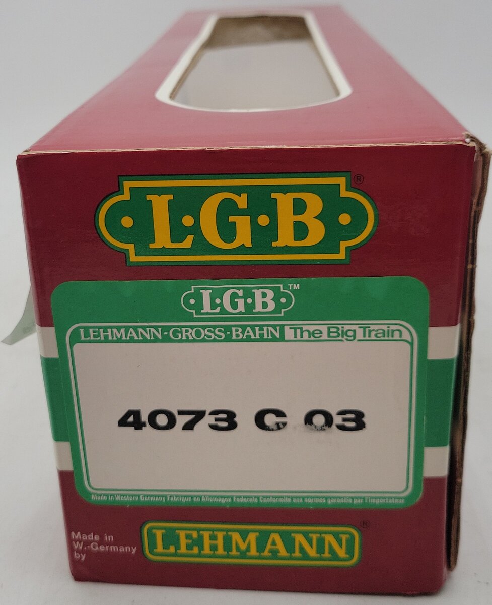 LGB 4073-C03 G D&RG High Side Gondola w/ Metal Wheels VG/Box
