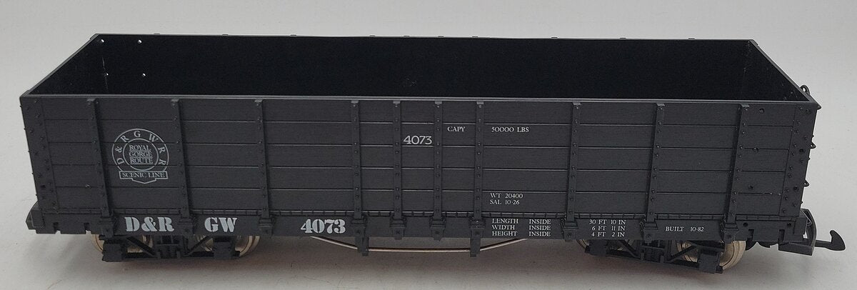 LGB 4073-C03 G D&RG High Side Gondola w/ Metal Wheels VG/Box