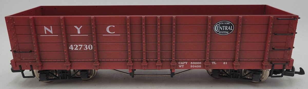 LGB 42730 G Scale Custom Weathered New York Central Gondola w/Metal Wheels/Box