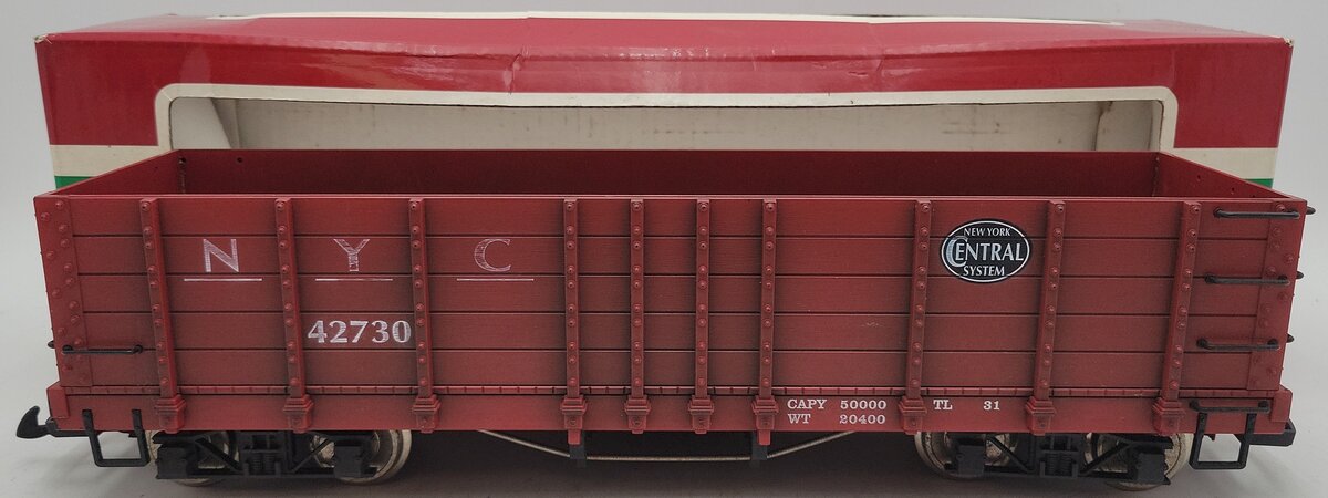 LGB 42730 G Scale Custom Weathered New York Central Gondola w/Metal Wheels/Box